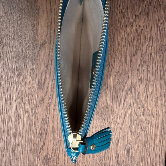 Anya Hindmarch Zip Card Case Pouch Wallet Clutch Amused Face Eyes 🫤 - Picture 6 of 7